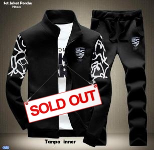 St jaket Porche Hitam