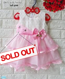 Dress kids nesha soft pink