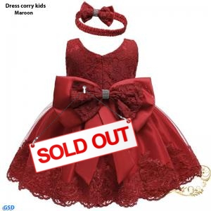 Dress corry kids maroon