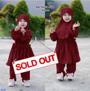 Set yostia kids Maroon