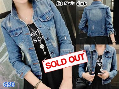 Jaket mada dark blue