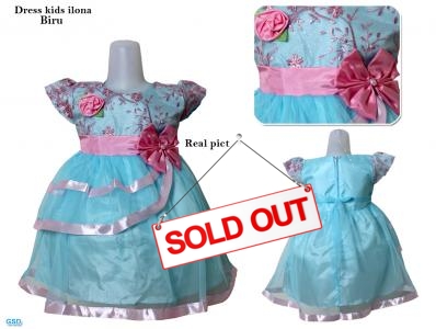 Dress kids ilona biru