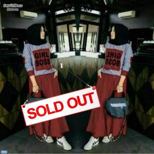 Set Girlboss maroon