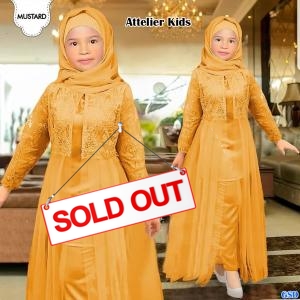 Attelier kids brukat mustard