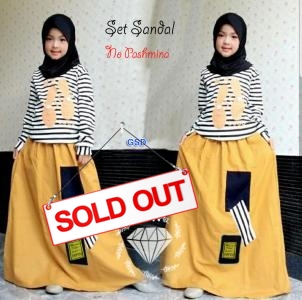 Set sandal kids yellow