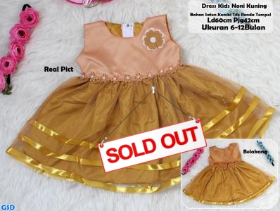 Dress Kids Noni kuning