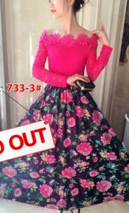 Longdress import 733-3 pink