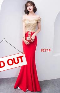 Longdress import 8271 merah
