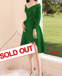 Dress import 8206 hijau