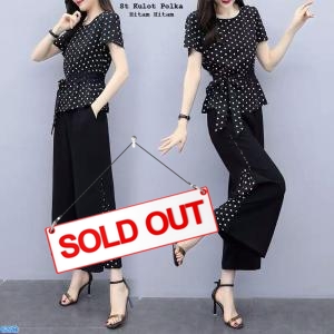 St kulot polka hitam