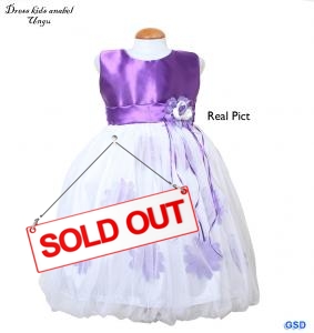Dress kids anabel ungu