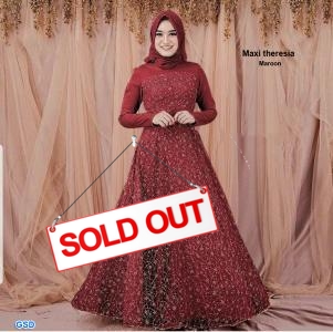 Maxi theresia maroon