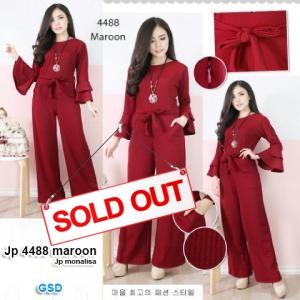 Jumpsuit 4488 maroon-jp monalisa