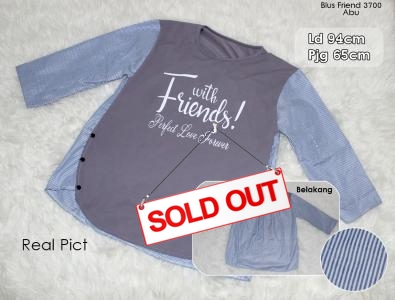 Blus Friends 3700 abu