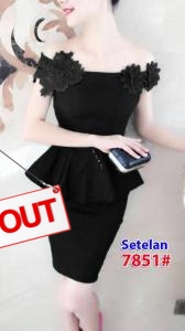 setelan import 7851 black