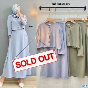Set Rok Andini 2in1 Abu