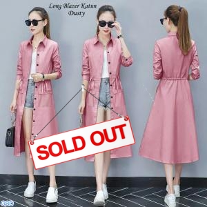 Long blazer katun dusty