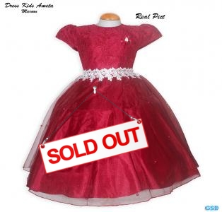 Dress Kids Ameta Maroon