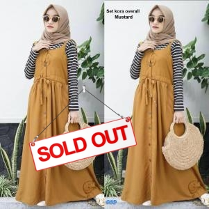 Set kora overal mustard