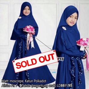 Gamis elena navy
