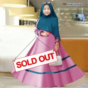 Hijab Listy pink tosca