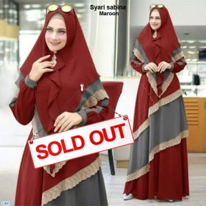 Syari sabina maroon
