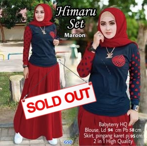 Himaru Set maroon