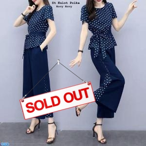 St Kulot polka navy