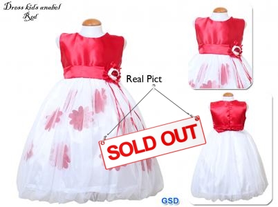 Dress kids anabel red
