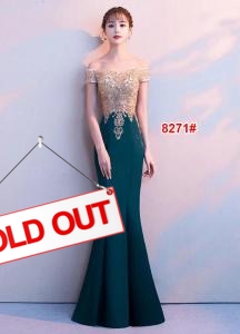 Longdress import 8271 hijau