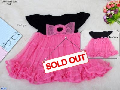Dress kids quisi pink