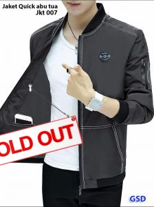 Jaket Quick abu tua-jkt 007