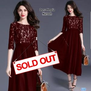 Dress Alegria maroon