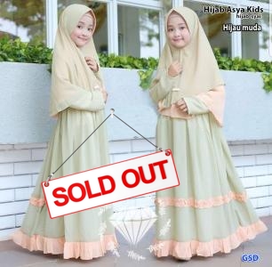 Hijab Asya kids hijau muda-hijab syai