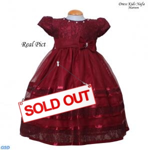 Dress Kids Nafa maroon