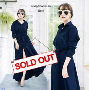 Longdress coco navy