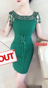 Dress import 7808 hijau